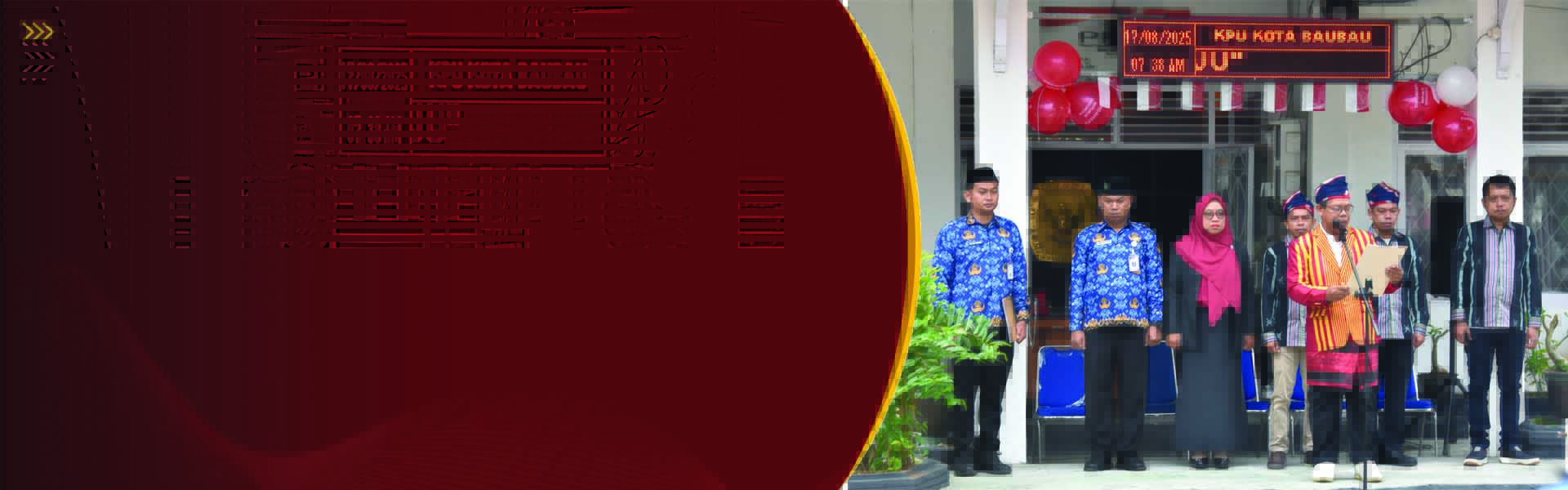 Upacara Peringatan HUT Republik Indonesia Ke-80 Tahun Lingkup KPU Kota Baubau